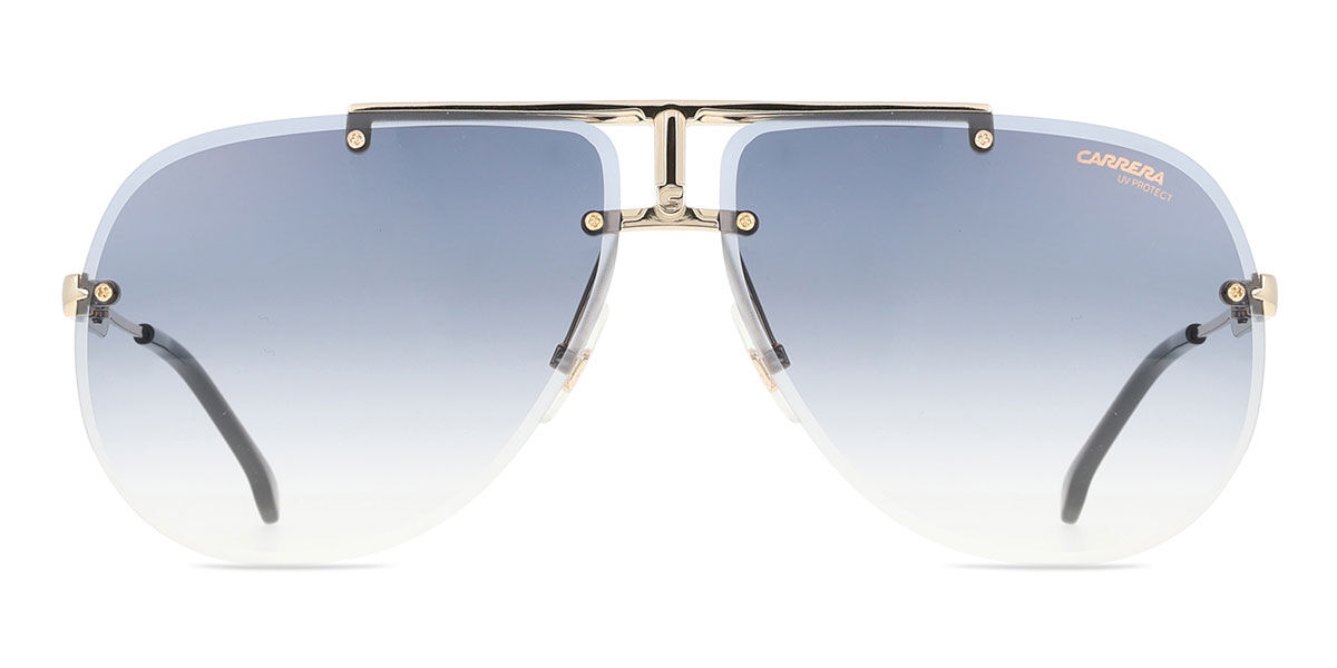 Carrera 1052/S RHL/08, Gold frame, Gradient Blue lenses