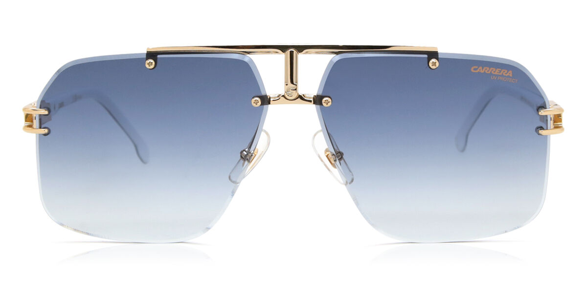 Carrera 1054/S J5G/08, Gold frame, Gradient Blue lenses