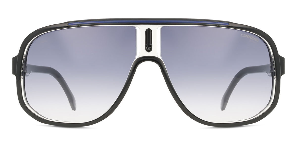 Carrera 1058/S D51/08, Black frame, Gradient Dark Blue lenses