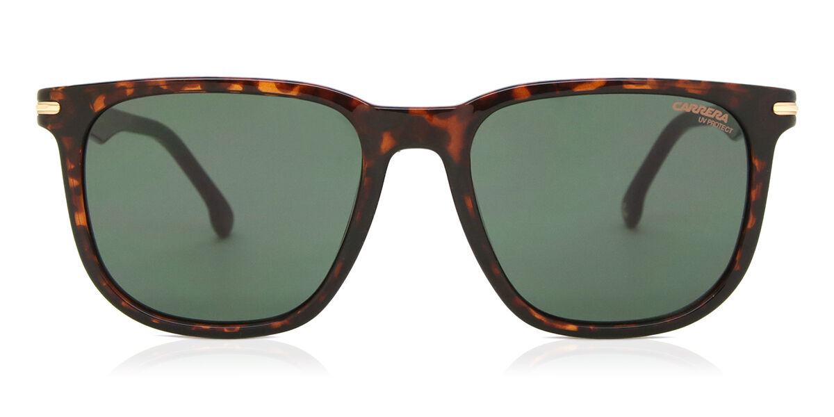 Carrera 300/S 086/QT, Tortoiseshell frame, Green lenses