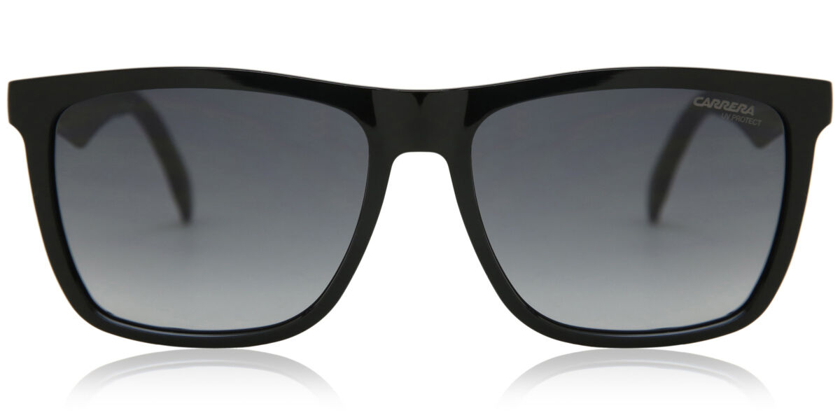 Carrera 5041/S 807/9O, Black frame, Gradient Dark Grey lenses