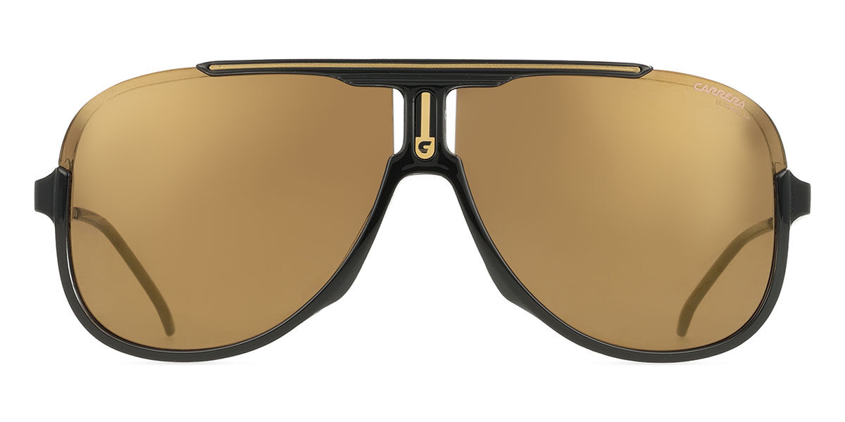 Carrera 1059/S Polarized R60/YL, Black frame, Solid Dark Brown lenses