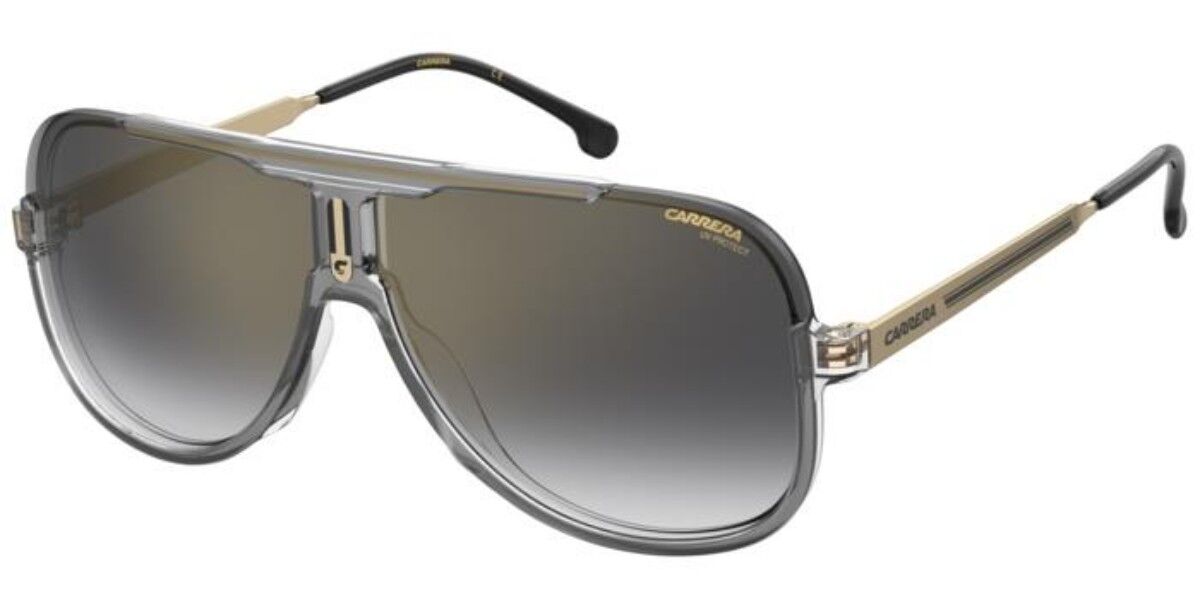 Carrera 1059/S KB7/FQ, Grey frame, Gradient Grey Gold Mirror lenses