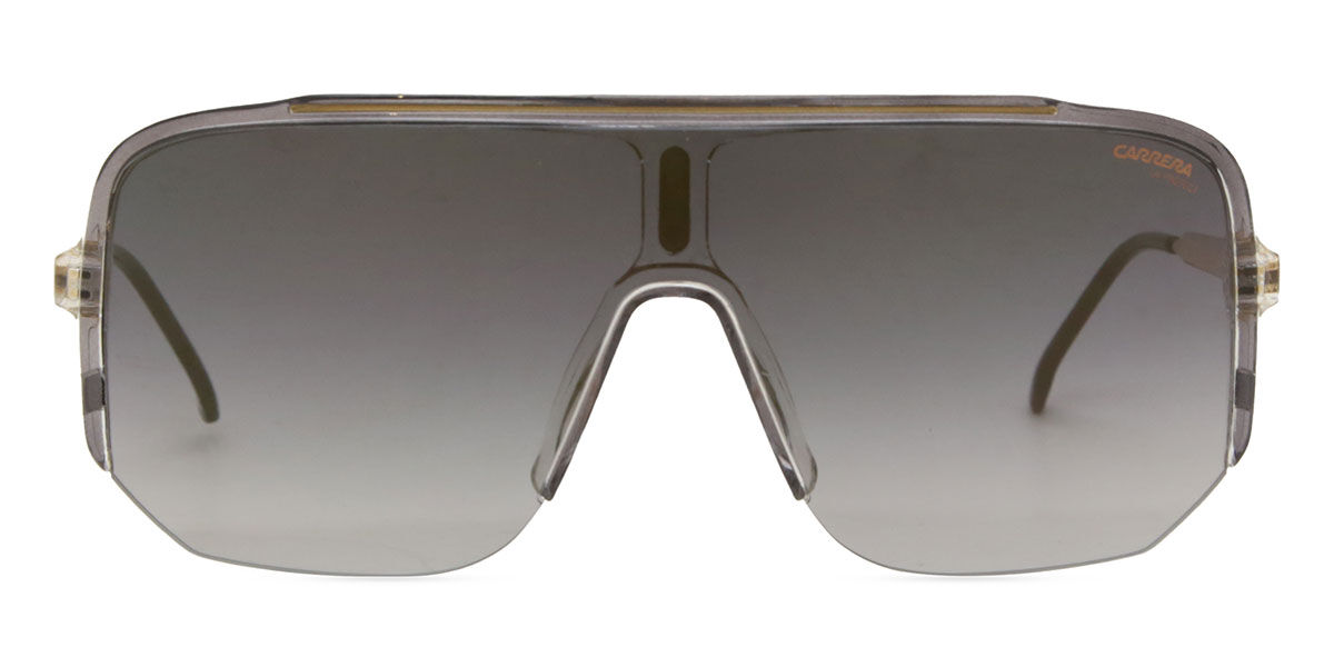 Carrera 1060/S CBL/FQ, Grey frame, Gradient Grey Gold Mirror lenses