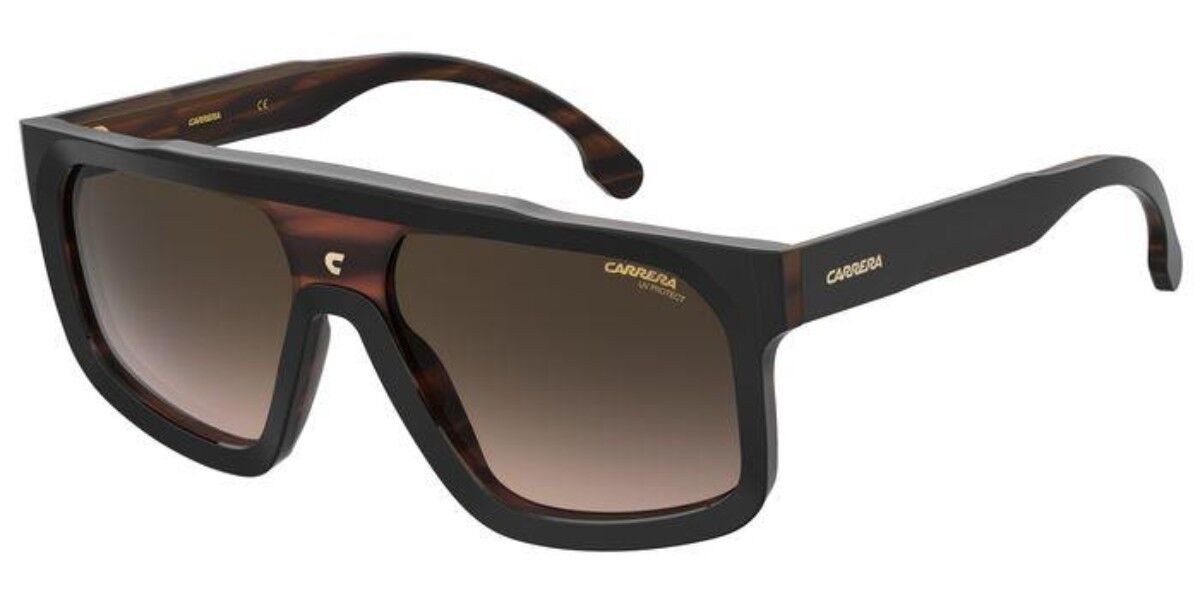 Carrera 1061/S 37N/A8, Black frame, Gradient Dark Brown Mirror lenses