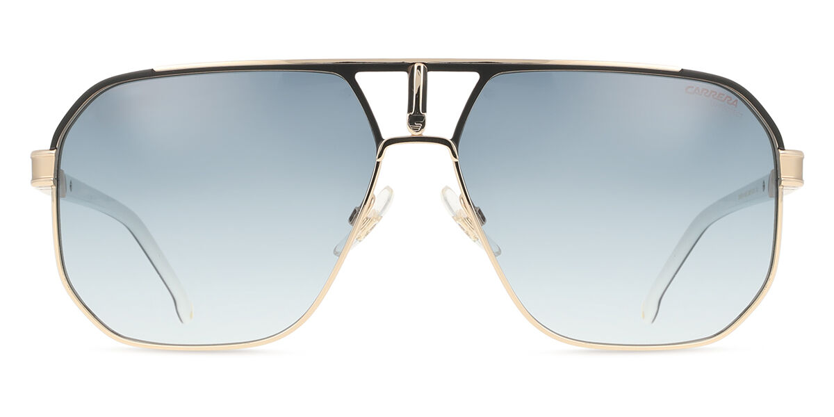 Carrera 1062/S 2M2/08, Gold frame, Gradient Aegean Blue lenses