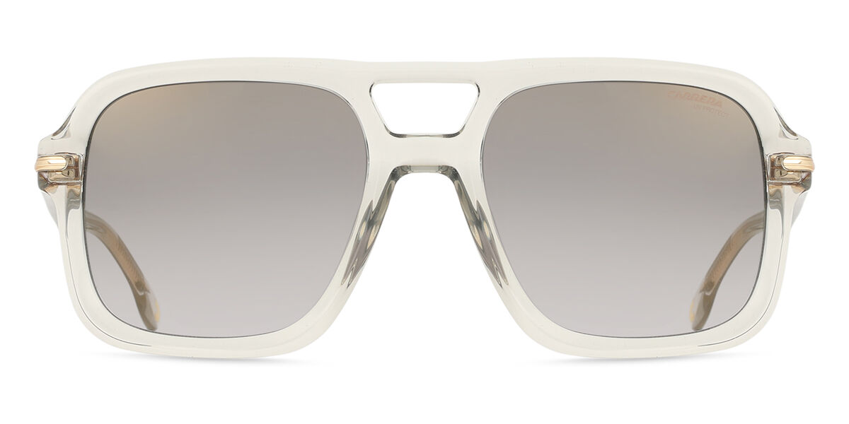 Carrera 317/S KB7/FQ, Grey frame, Gradient Grey Gold Mirror lenses