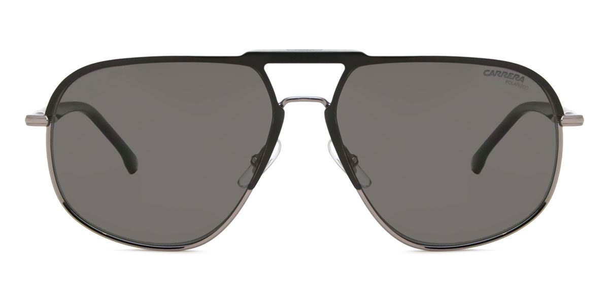 Carrera 318/S RZZ/M9, Black frame, Solid Dark Grey lenses