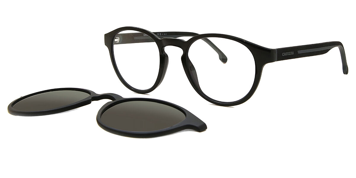Carrera CA 8066/CS with Clip-On 08A/M9, Black frame