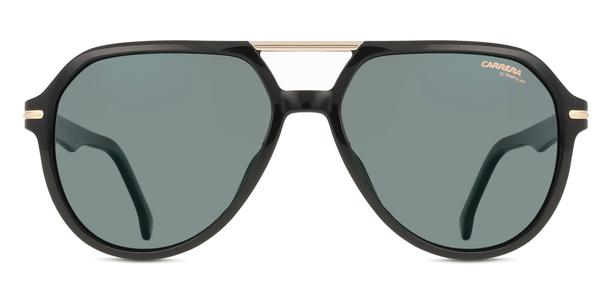 Carrera 315/S Polarized 807/Q3, Black frame, Grey Green lenses