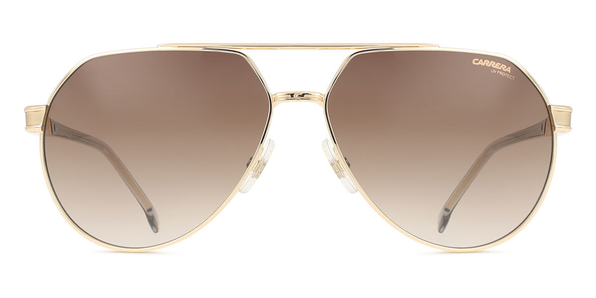 Carrera 1067/S 2F7/HA, Gold frame, Gradient Dark Brown lenses