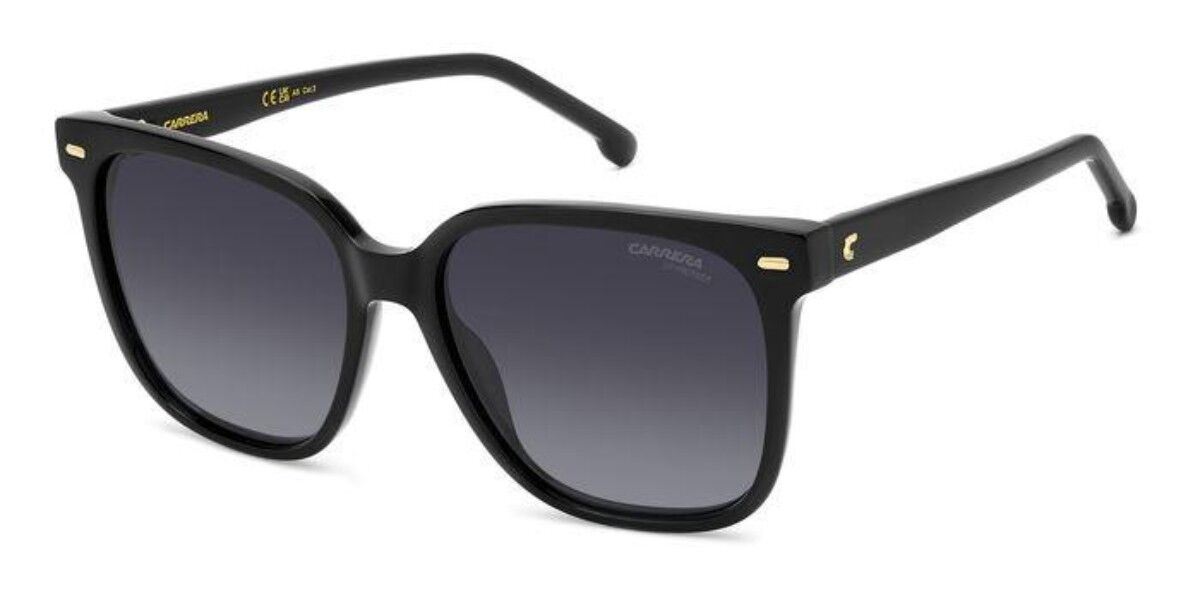 Carrera 3002/S 807/9O, Black frame, Gradient Dark Grey lenses