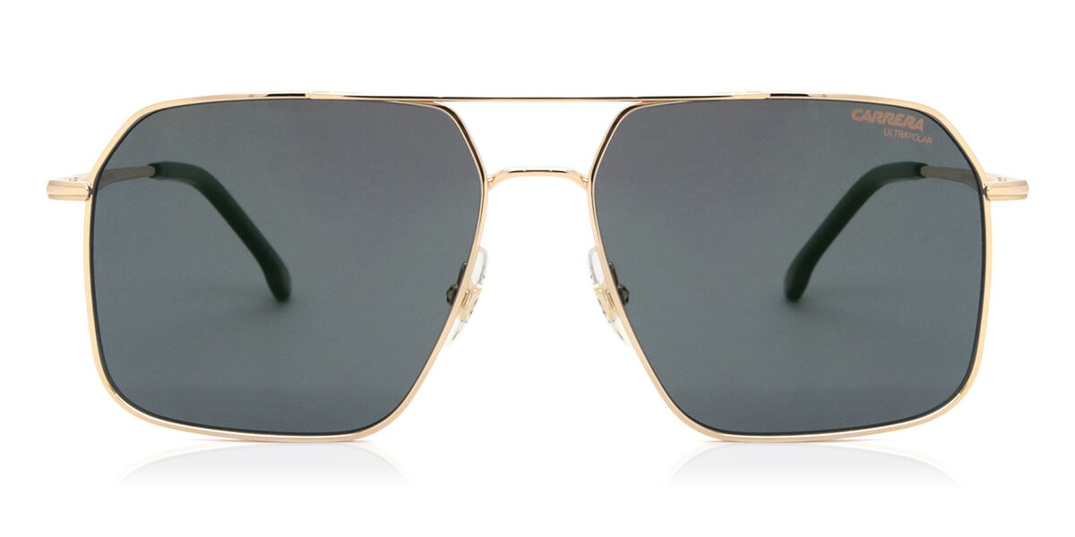Carrera 333/S Polarized J5G/Q3, Gold frame, Green Mirror lenses