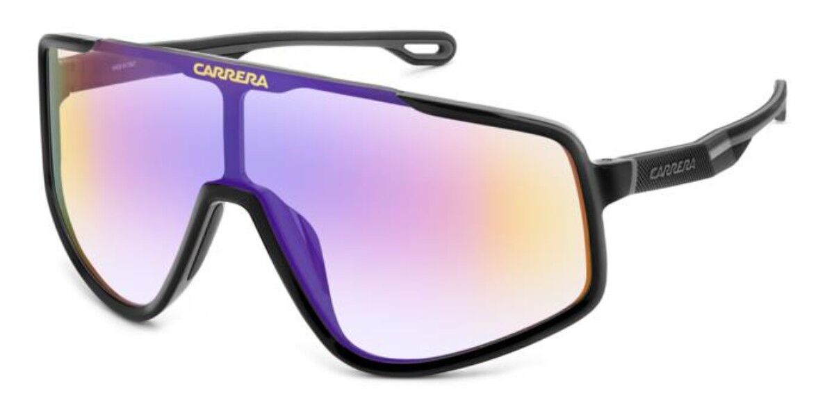 Carrera 4017/S 807/TE, Black frame, Orange Purple Multilayer Mirror lenses