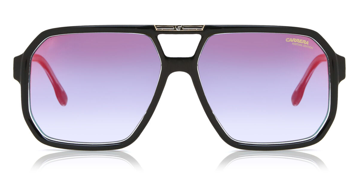 Carrera VICTORY C 01/S EI7/YB, Black frame, Triple Gradient Blue Gold Mirror lenses