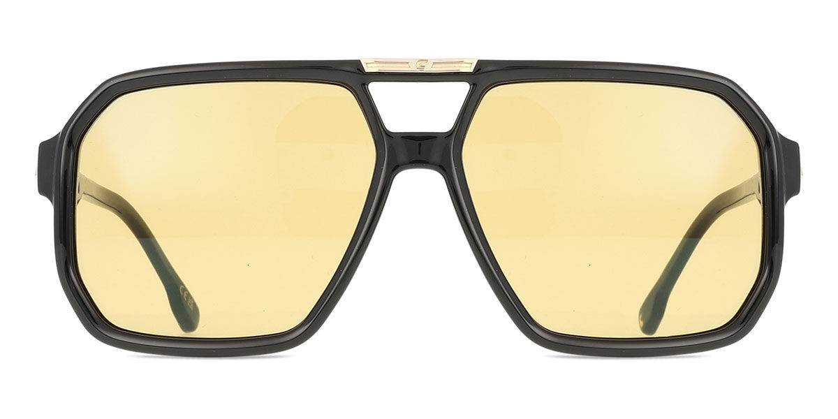 Carrera VICTORY C 01/S 71C/MJ, Black frame, Yellow Green Mirror lenses