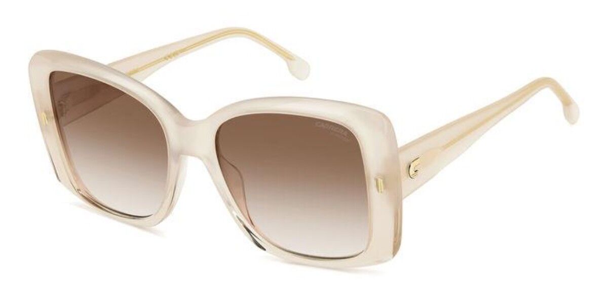 Carrera 3030/S SZJ/HA, White frame, Gradient Dark Brown lenses
