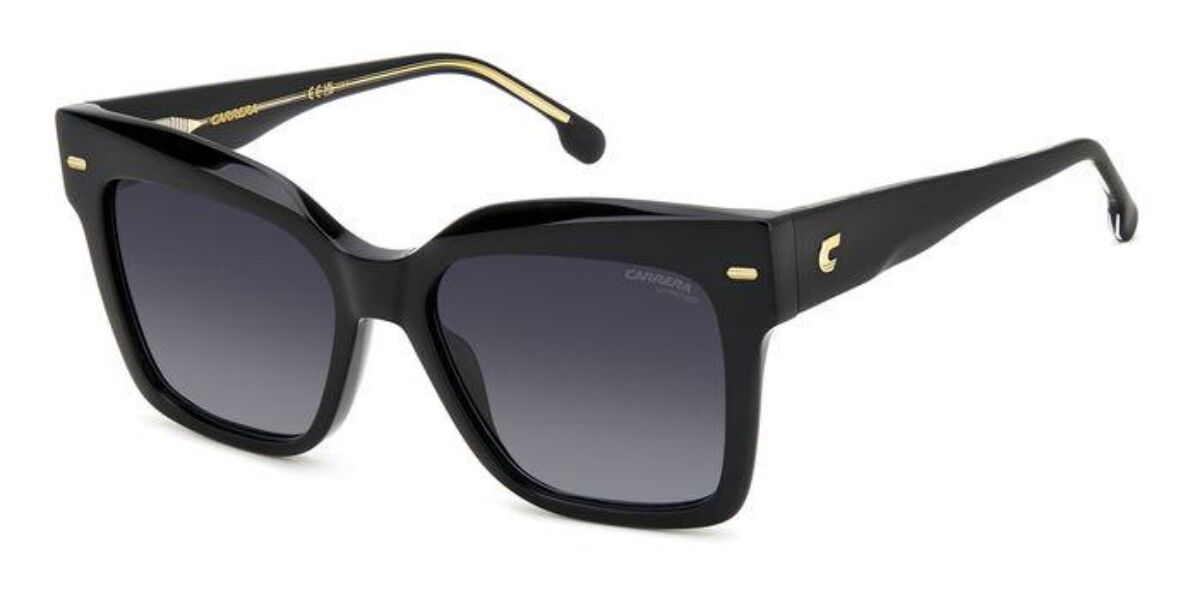 Carrera 3037/S 807/9O, Black frame, Gradient Dark Grey lenses