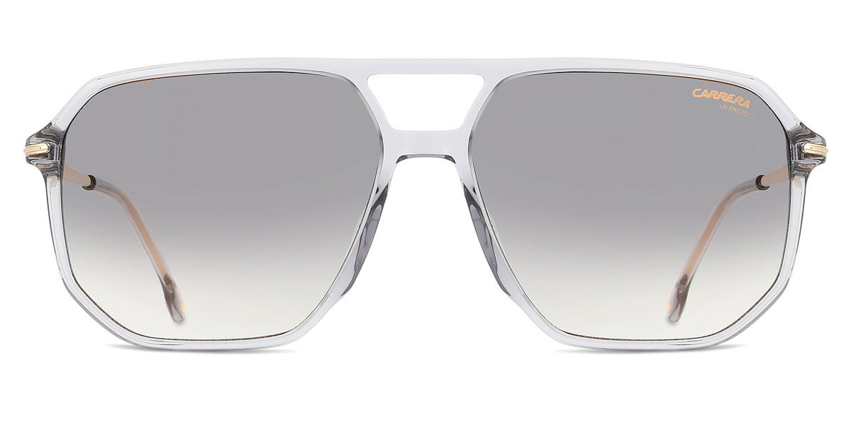 Carrera 324/S KB7/FQ, Grey frame, Gradient Grey Gold Mirror lenses