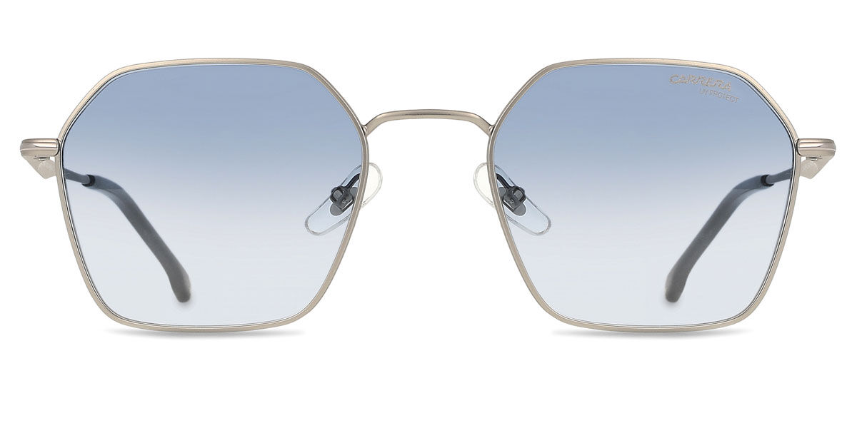 Carrera 334/S R81/08, Silver frame, Gradient Dark Blue lenses