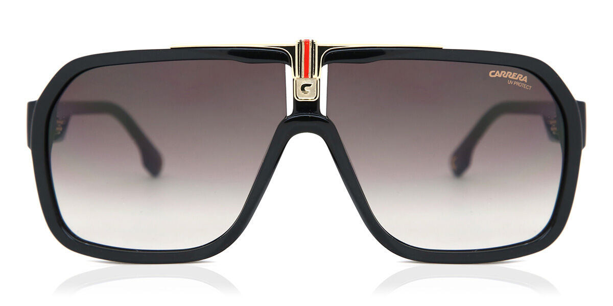 Carrera 1014/S 807/HA, Black frame, Gradient Dark Brown lenses
