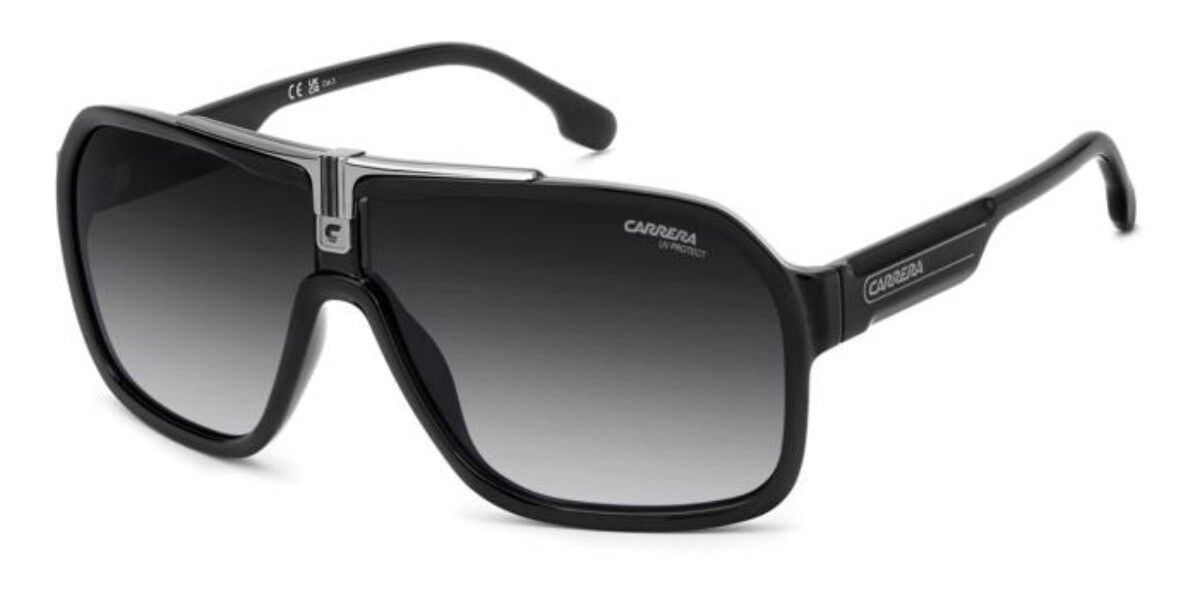 Carrera 1014/S 284/9O, Black frame, Gradient Dark Grey lenses