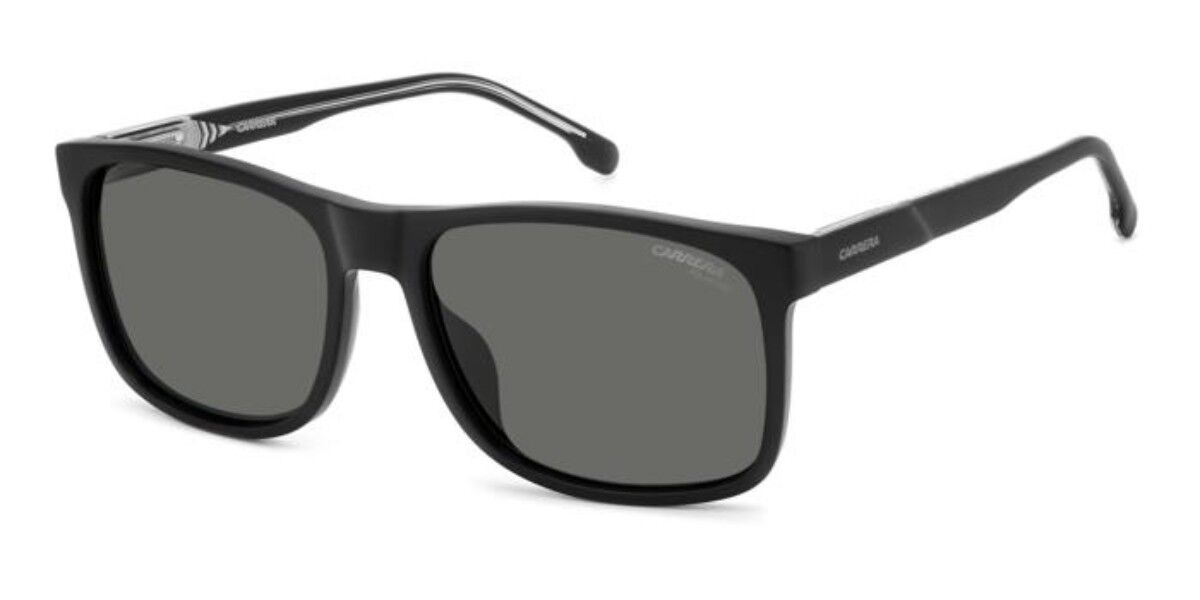 Carrera C FLEX 01/G/S Asian Fit Polarized 003/M9, Black frame, Solid Dark Grey lenses