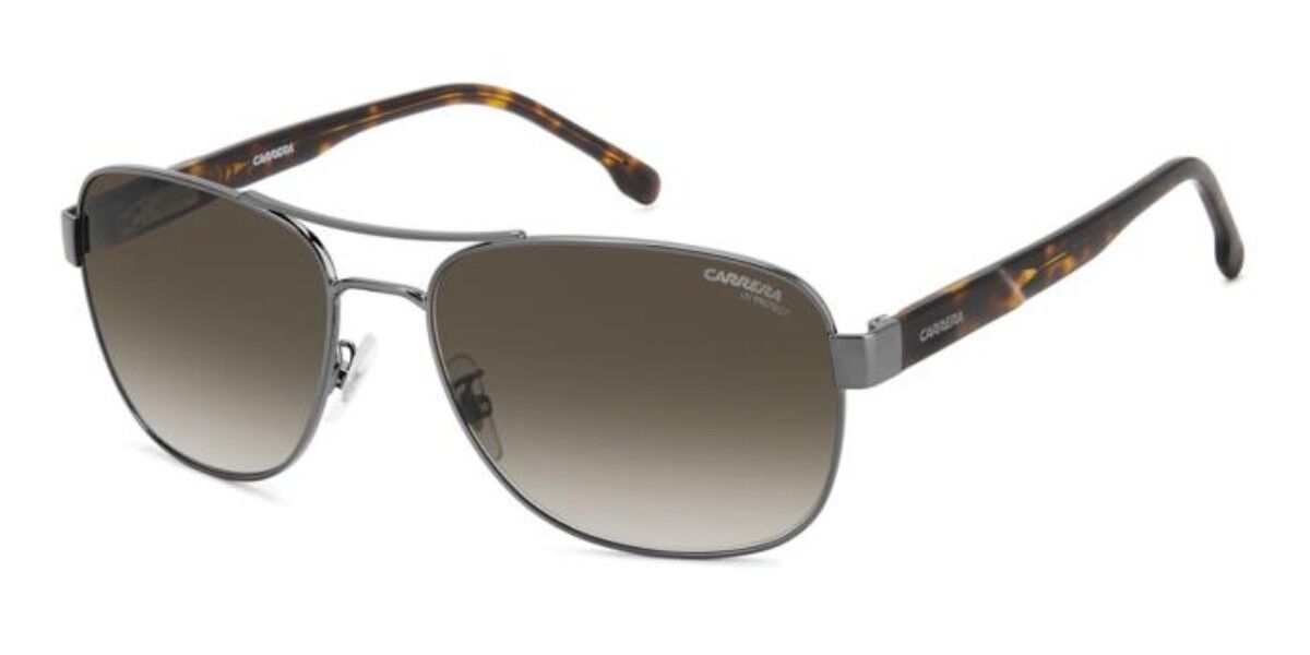 Carrera C FLEX 02/G/S Asian Fit TZ2/HA, Silver frame, Gradient Grey Brown lenses