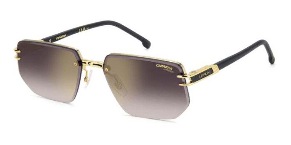 Carrera 1070/S I46/YK, Gold frame, Gradient Burgundy Gold Mirror lenses