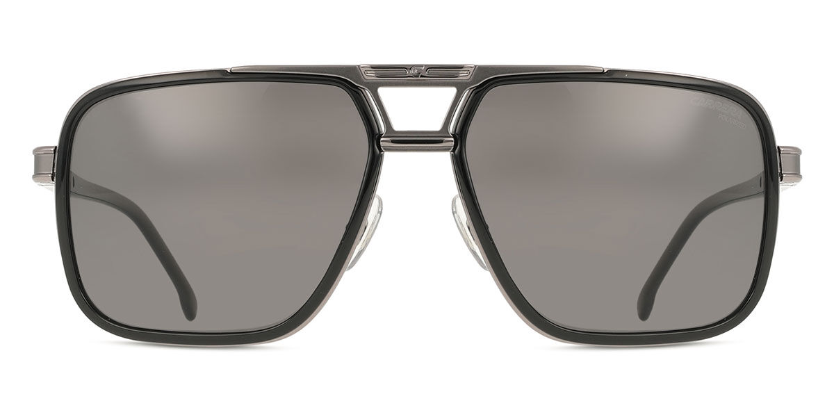 Carrera 1071/S Polarized ANS/M9, Black frame, Solid Dark Grey lenses