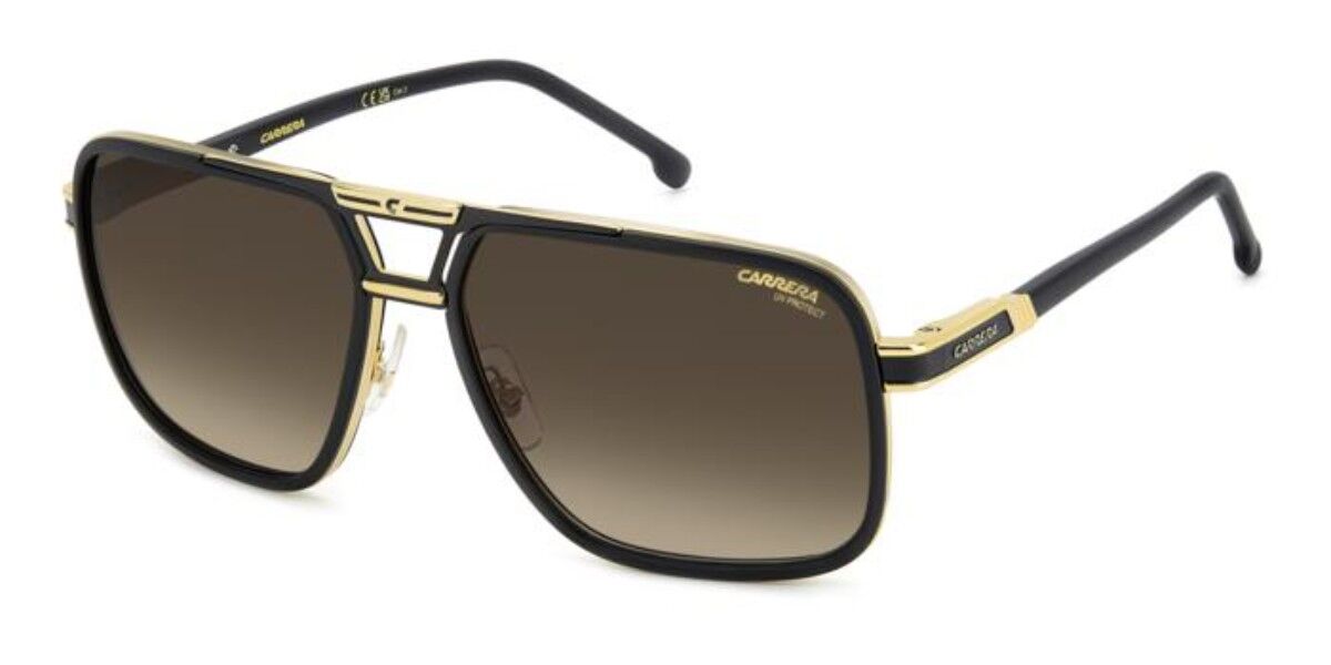 Carrera 1071/S I46/86, Black frame, Triple Gradient Dark Brown lenses