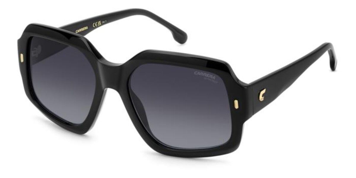Carrera 3045/S 807/9O, Black frame, Gradient Dark Grey lenses