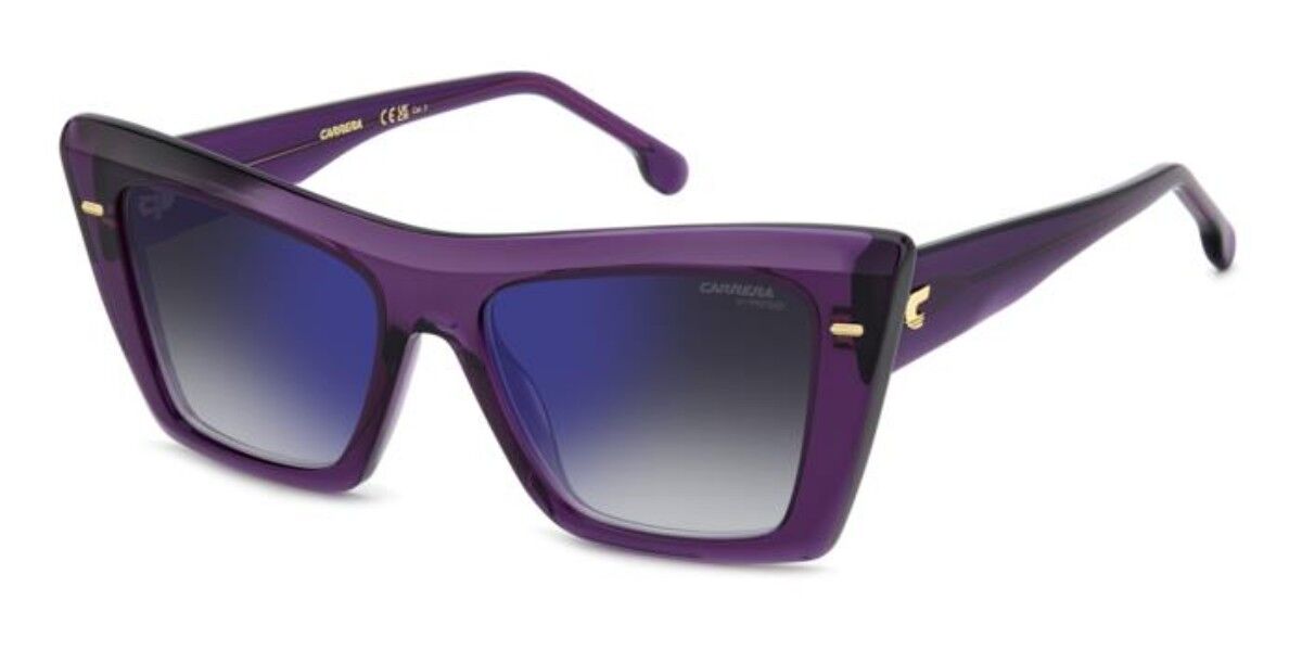 Carrera 3046/S B3V/KM, Purple frame, Gradient Purple Mirror lenses