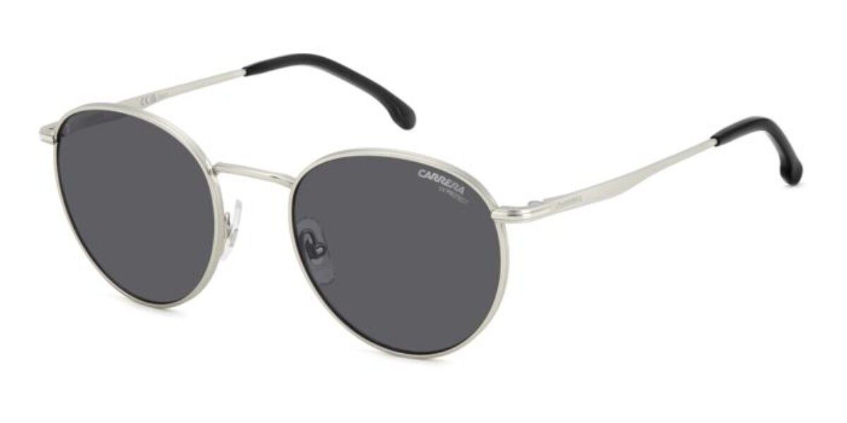 Carrera 339/S 84J/IR, Silver frame, Solid Dark Grey lenses