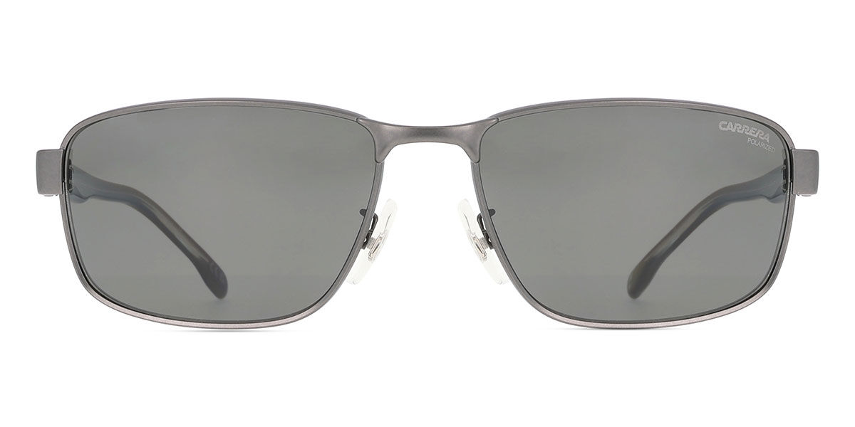 Carrera C FLEX 09/G/S Asian Fit Polarized R80/M9, Silver frame, Solid Dark Grey lenses