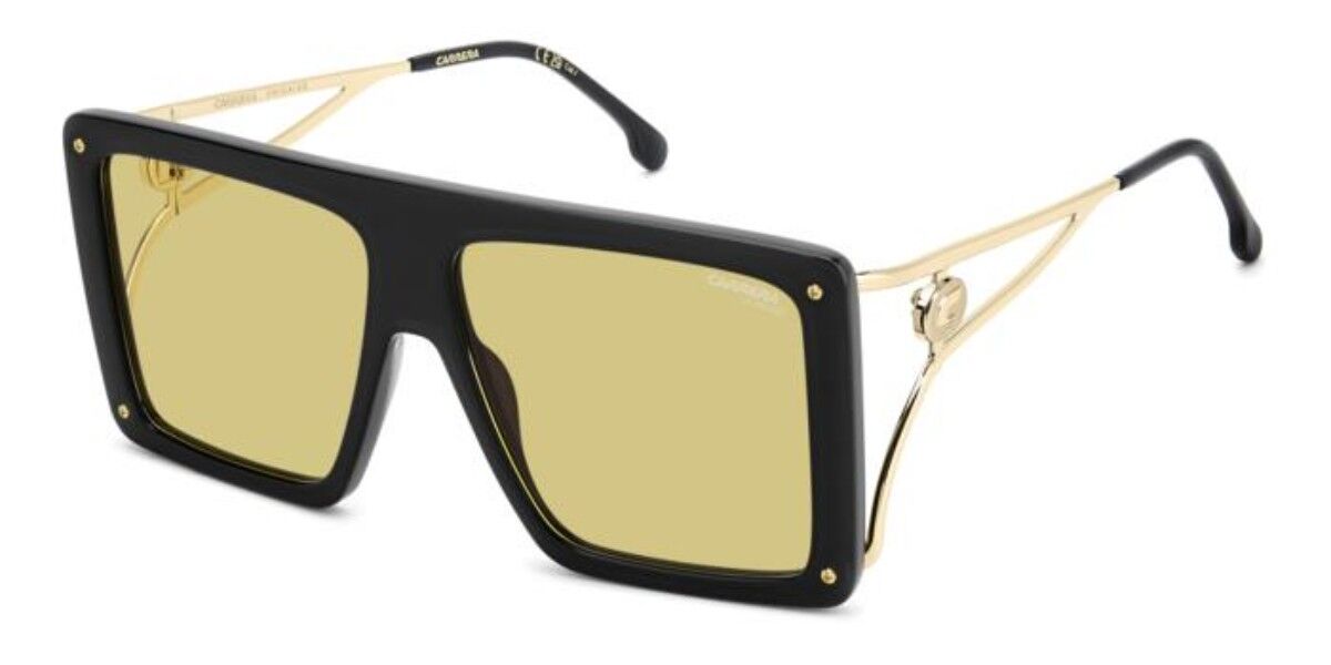 Carrera CA UNICA/SE 71C/HW, Black frame, Yellow lenses