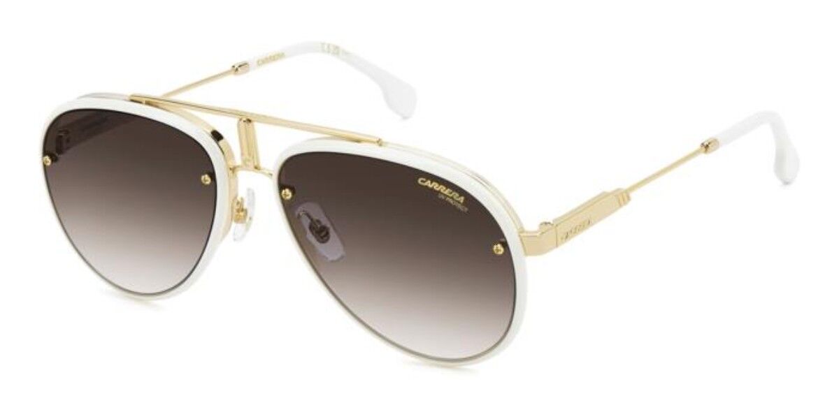 Carrera Glory VVP/YK, White frame, Gradient Burgundy Gold Mirror lenses