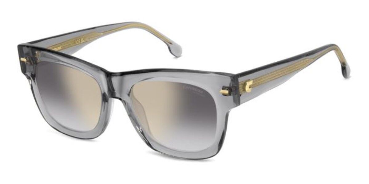 Carrera 3066/S KB7/FQ, Grey frame, Gradient Grey Gold Full Mirror lenses
