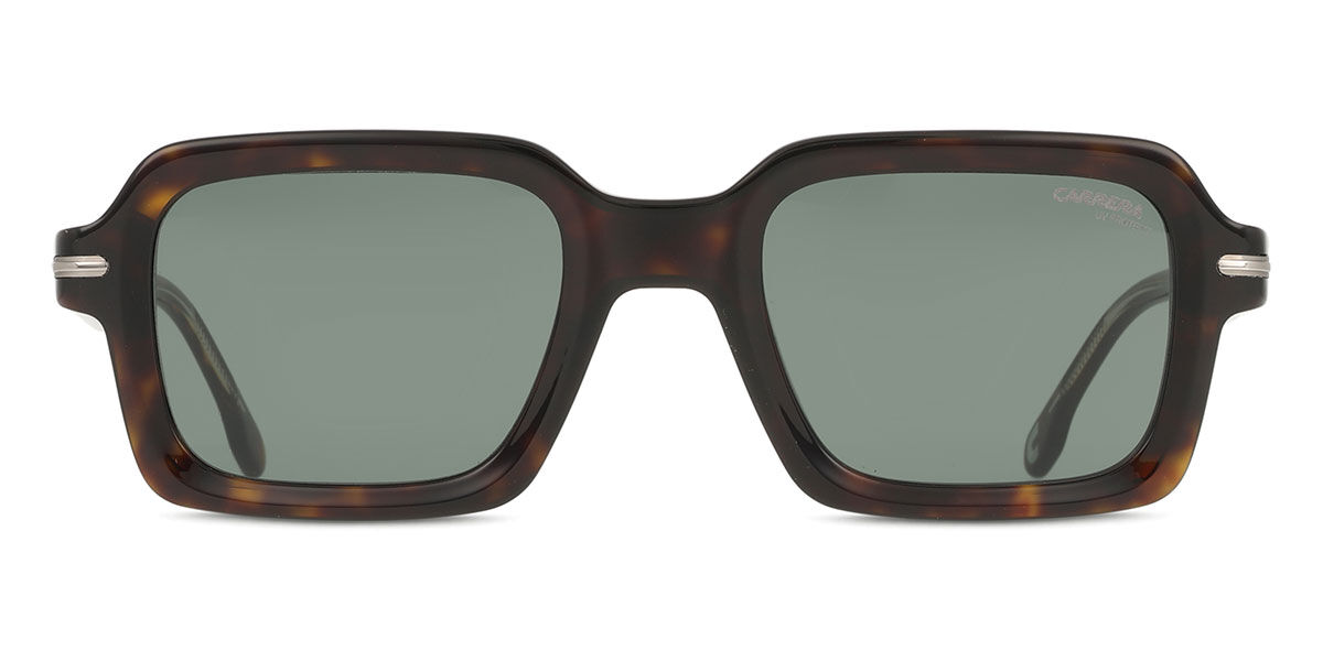 Carrera 358/S 086/QT, Tortoiseshell frame, Solid Green lenses
