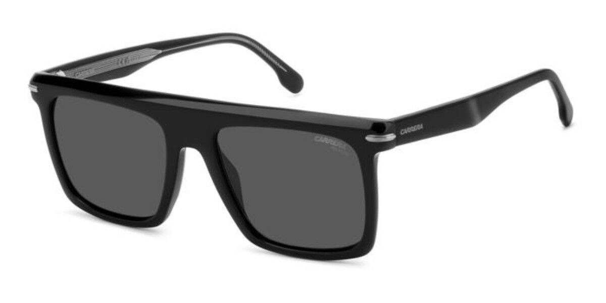 Carrera 359/S Polarized ANS/M9, Black frame, Solid Grey lenses