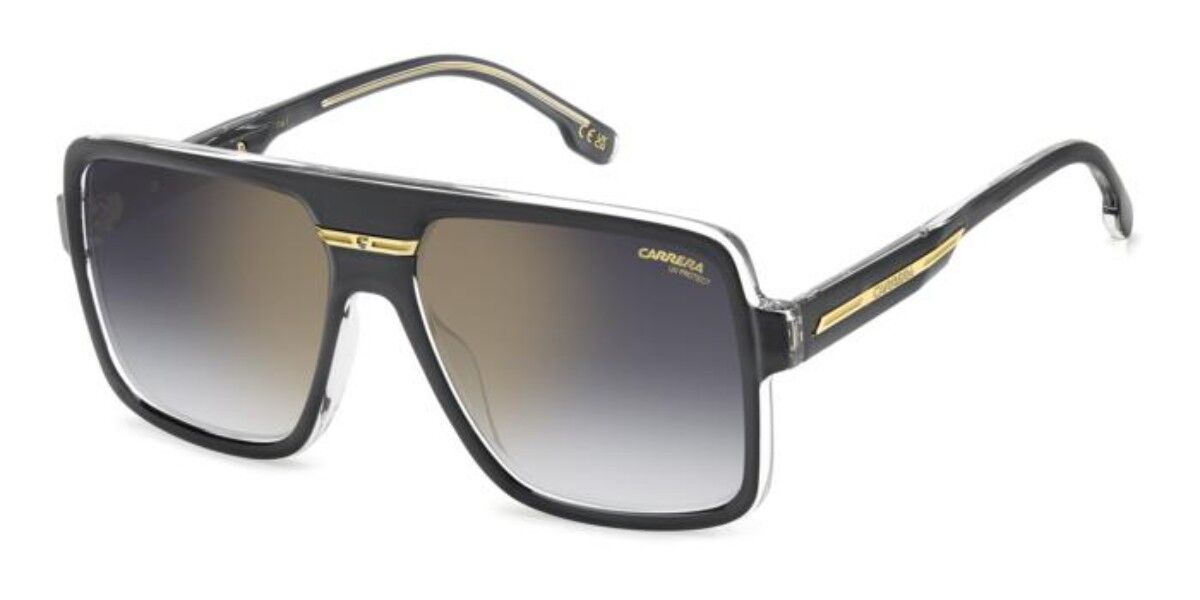 Carrera VICTORY C 09/S KB7/FQ, Grey frame, Gradient Grey Gold Full Mirror lenses