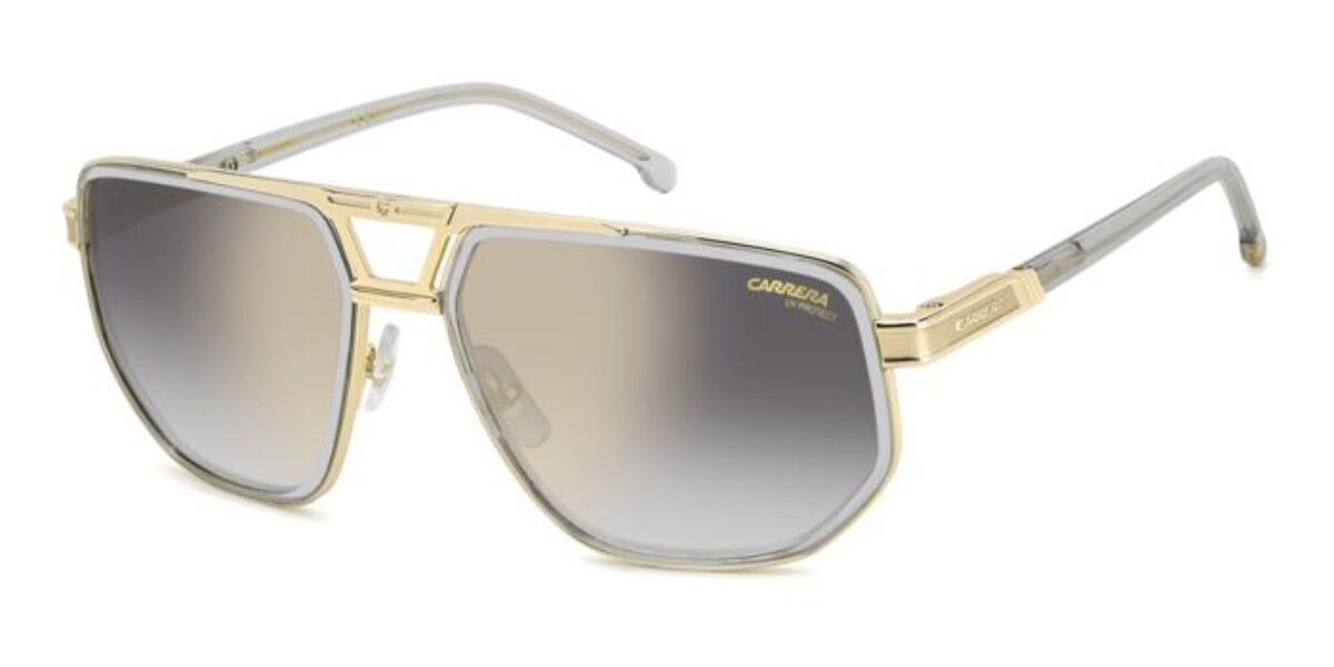 Carrera 1072/S KB7/FQ, Gold frame, Gradient Grey Gold Full Mirror lenses