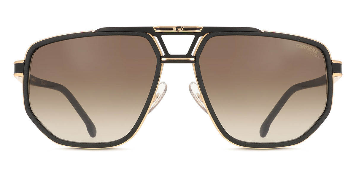 Carrera 1072/S I46/86, Gold frame, Triple Gradient Brown Green lenses
