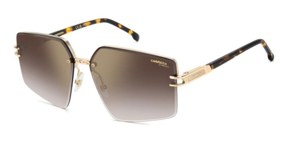 Carrera 1074/S 06J/YK, Gold frame, Gradient Burgundy Gold Mirror lenses