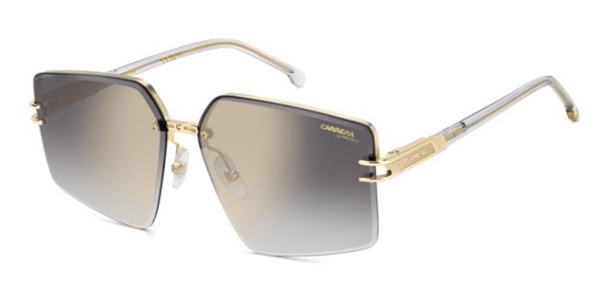 Carrera 1074/S 2F7/FQ, Gold frame, Gradient Grey Gold Full Mirror lenses