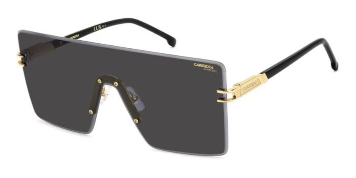 Carrera 1075/S RHL/2K, Gold frame, Solid Dark Grey lenses