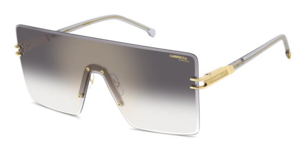 Carrera 1075/S 2F7/FQ, Gold frame, Gradient Grey Gold Full Mirror lenses