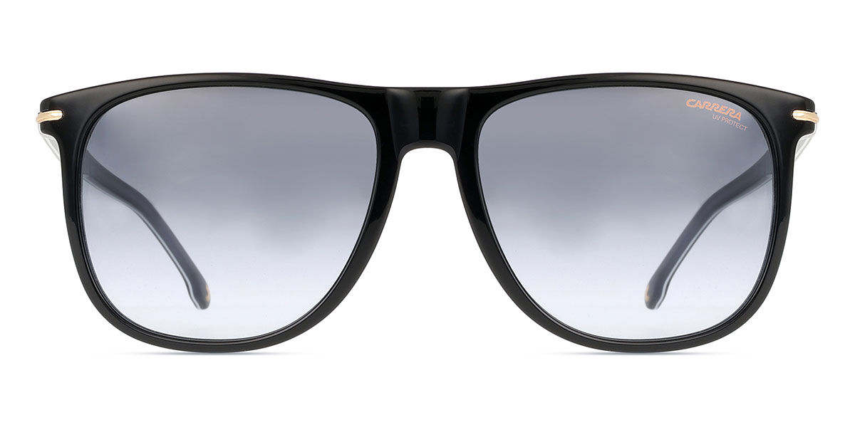 Carrera 349/S 9ZJ/9O, Black frame, Gradient Dark Grey lenses