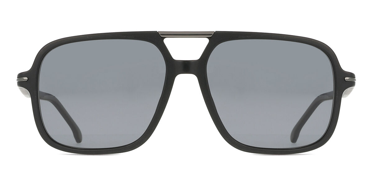 Carrera 350/S Polarized RZZ/M9, Black frame, Solid Dark Grey lenses