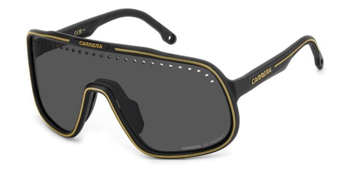 Carrera C SPORT 02/S I46/IR, Black frame, Solid Dark Grey lenses